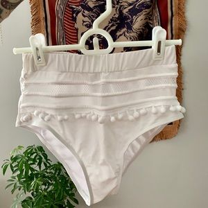 🚫SOLD🚫 White Pom Pom Swimsuit